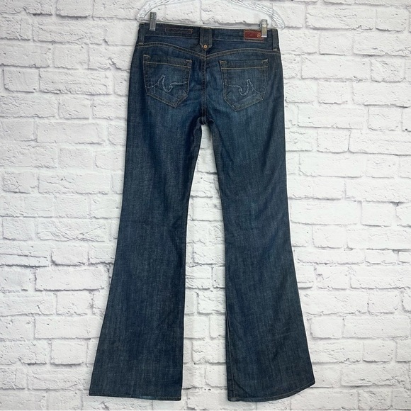 Adriano Goldschmied Legend Flare Wide Leg Jeans Dark Wash Size 27 Y2k Low Rise - Picture 2 of 12